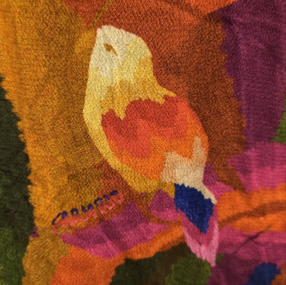 FARM Rio Rainbow Forest Long Sleeve Maxi Dress Sz S - Picture 8 of 13